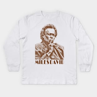 Miles Davis Fresh Art Kids Long Sleeve T-Shirt